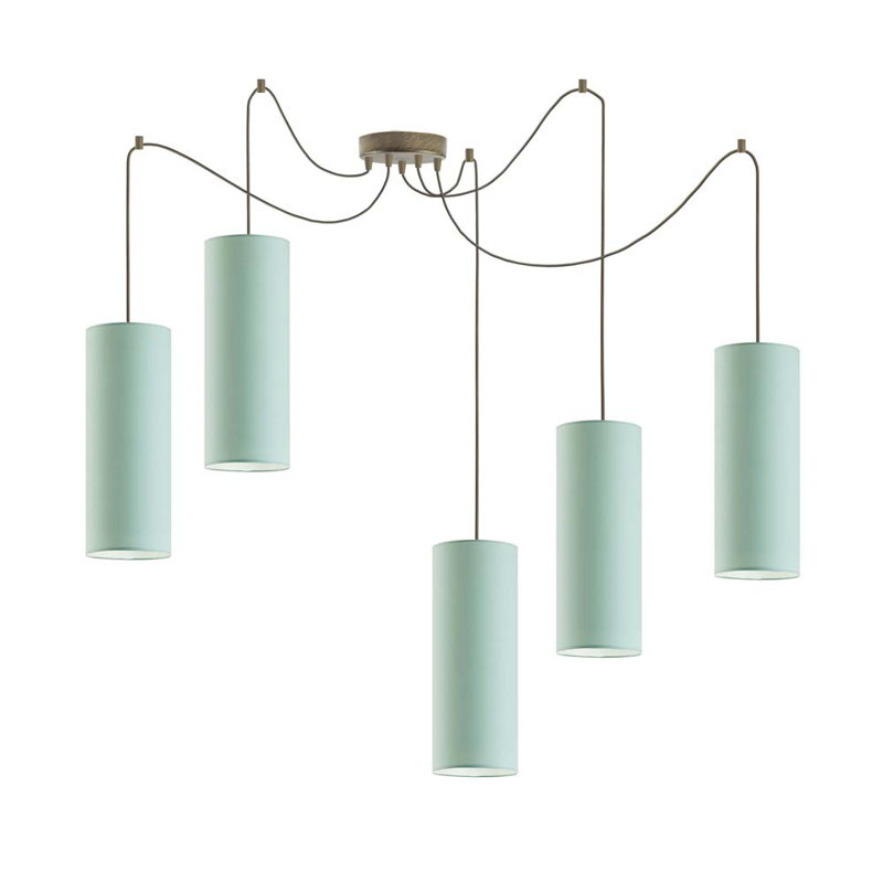 Carsten 5 - Light Cluster Pendant, Mint, Bronze