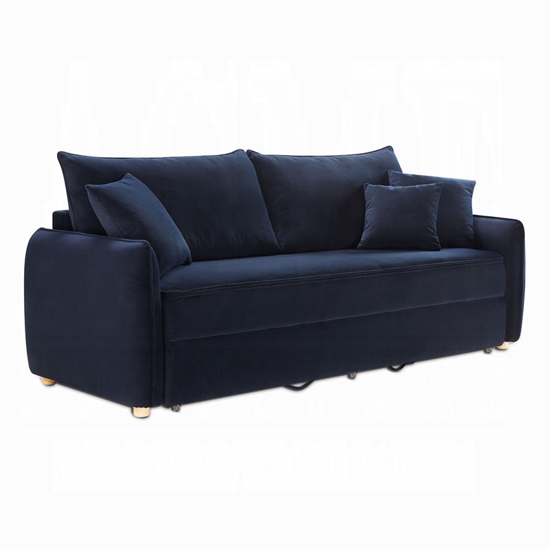 Canapé-lit contemporain Irina avec 3 coussins décoratifs