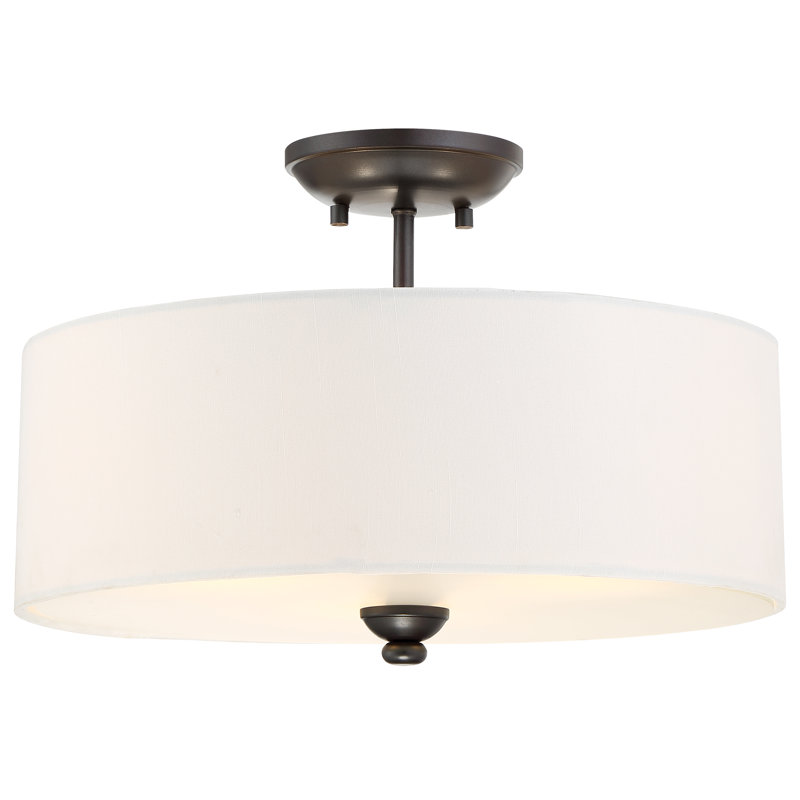 Stockton Fabric Semi Flush Mount