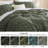 Bedsure Tufted Boho Oversized Queen Comforter Set – 3-Piece Linen Shabby Bedding，Farmhouse Jacquard Bed Set with Embroidery, All-Season Softness for Cozy Bedrooms & Boho-Chic Gifts-105490884-105490885