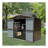 Outdoor Storage Shed 8.2' X 6.2', Metal Steel Utility Tool Shed Storage House With Double Lockable Doors & Air Vents For Backyard Patio Garden Lawn Brown-113717655