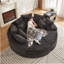 Canapé rond surdimensionné en velours côtelé de 78,5 pouces, convertible en deux fauteuils inclinables, canapé-lit 2 en 1, conception de coussin pour le cou avec cinq coussins décoratifs-1140072331