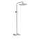 48-1/2”H Wall Mounted Outdoor Exposed Shower Fixtures Dual Handle Shower Kits