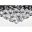 Ventilateur de plafond noir à 5 pales de 52 pouces avec lustre en cristal à capuchon télécommandé