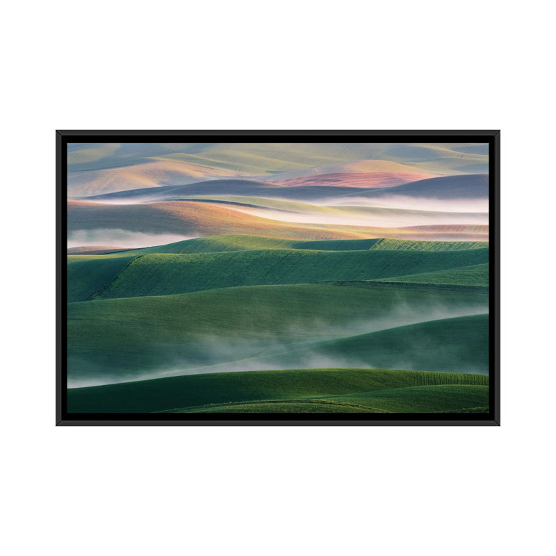 Foggy Morning by Austin - Floater Frame Print on Canvas