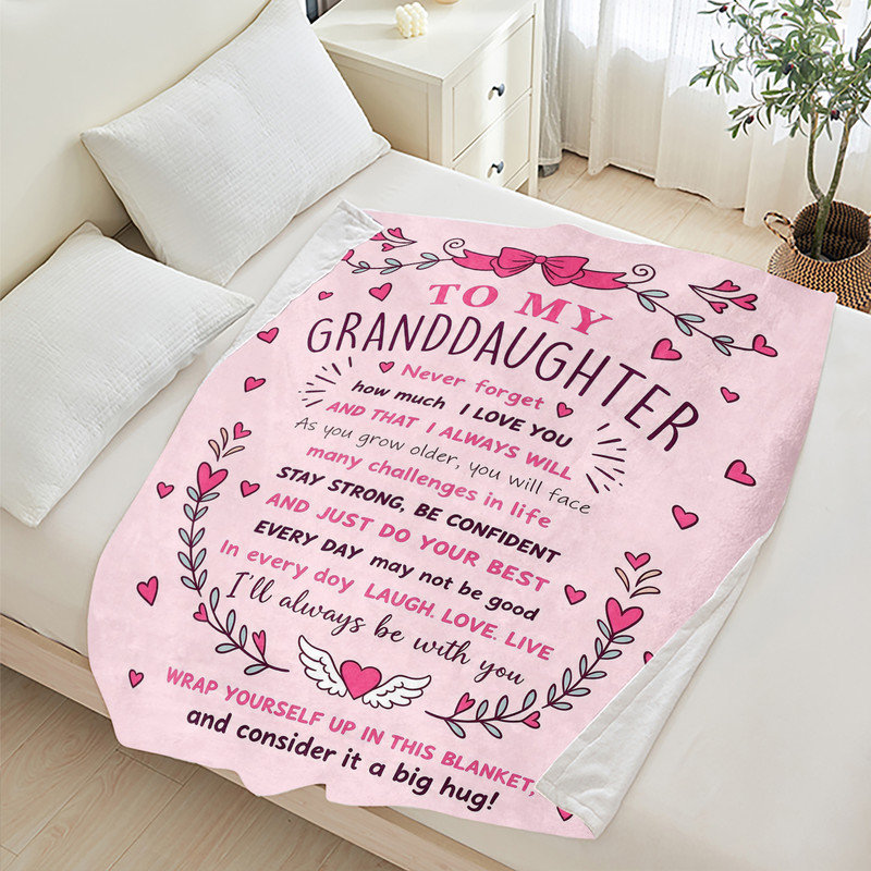 Couverture simple en flanelle JYK, en microfibre moelleuse, douce et respirante, 60 po x 80 po, blanc, cœurs roses