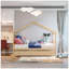 Lit double en bois avec lit gigogne simple-1053852856