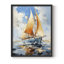NAUTICAL Series CECXLIX - Impression encadrée de qualité supérieure - Prêt à être accroché - Aucun clou requis-1336130279-1336130298