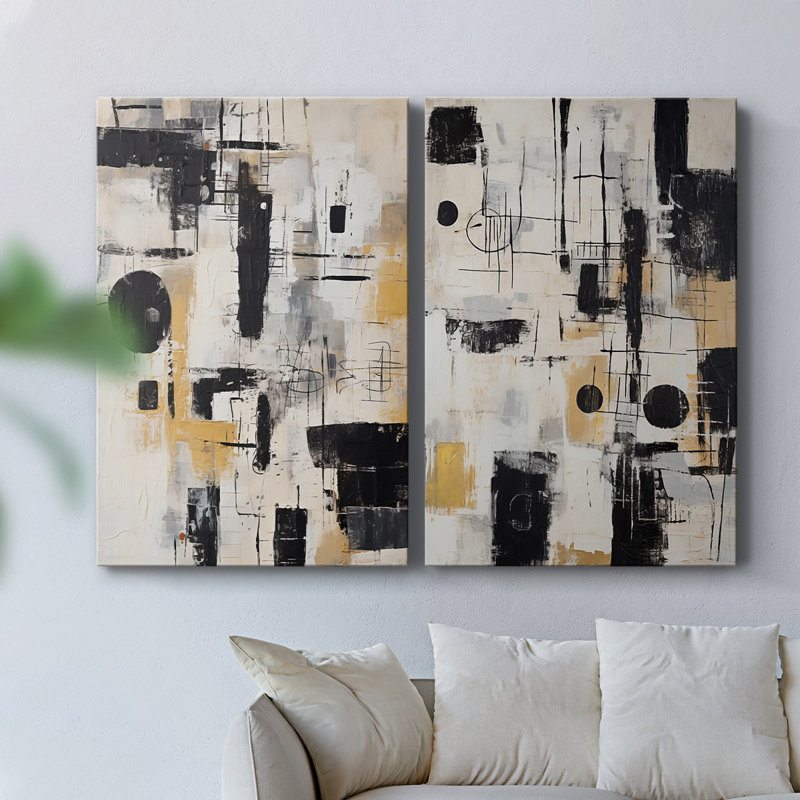 ABSTRACT Series CCCLXXXVII-Premium Gallery Wrapped Canvas -Ready to Hang, 12" H x 16" W