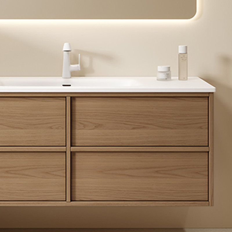 Medieval style retro bathroom cabinet, 62.99" W, Brown