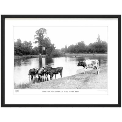 Walton-on-Thames, the River 1899 1 Piece Single Picture Frame Wall Art
