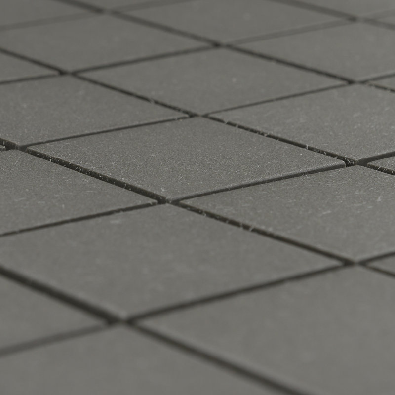 Sage 2" x 2" Square Porcelain Matte Mosaic Tile, Grey