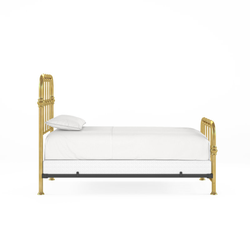114 Turn of the Century Bed | Complete Standard, Twin, Natural Brass