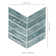 Blue Shimmer Chevron 9.95 in. x 11.85 in. Glass Mesh-Mounted Mosaic Wall Tile