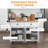 Versatile Rolling Kitchen Island With Abundant Storage And Practical Features