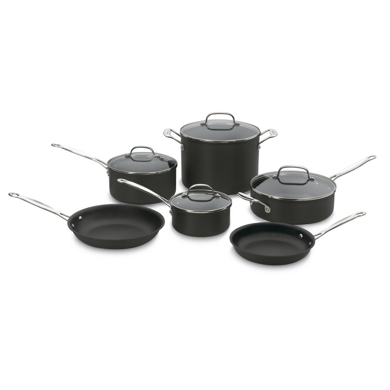 Batterie de cuisine anodisée dure 10 pièces Cuisinart Chef's Classic