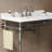36" Bathroom Ceramic Basin With 3 Pre-Drilled Hole, NO Cabinet And Faucet, White-945101533