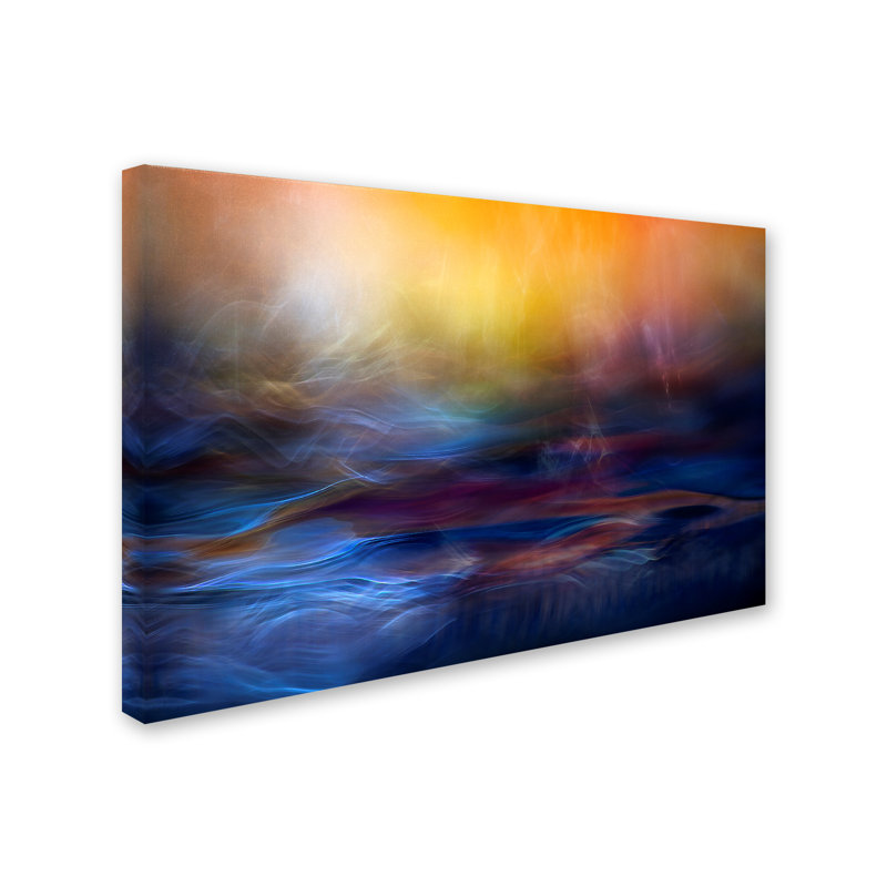 Willy Marthinussen Abstract Canvas Art Print in Colorful Water Scene