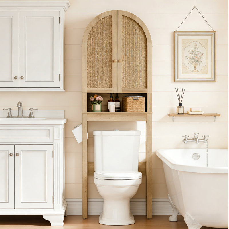 Armoire de rangement au-dessus de la toilette pour salle de bain