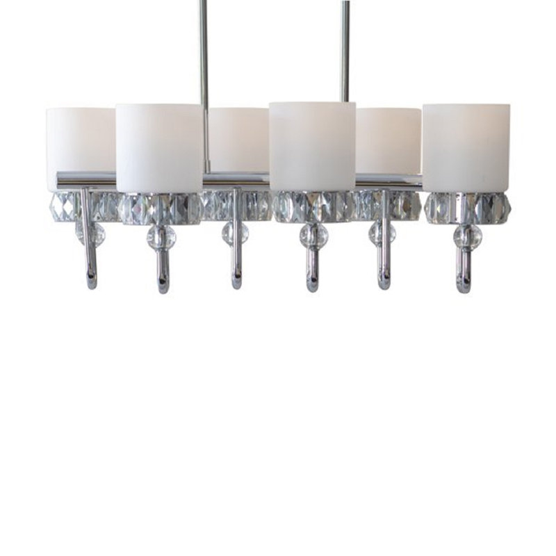 Lustre tréteaux 6 lumières Decor Crystal