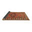 Tapis orange traditionnel/pêche/gris Corie-1153508888