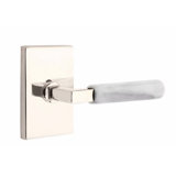 Select Round Passage (Hall & Closet) Door Lever with Rectangle Rosette