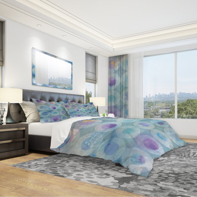 Polyester Geometric Shapes Duvet Cover Set