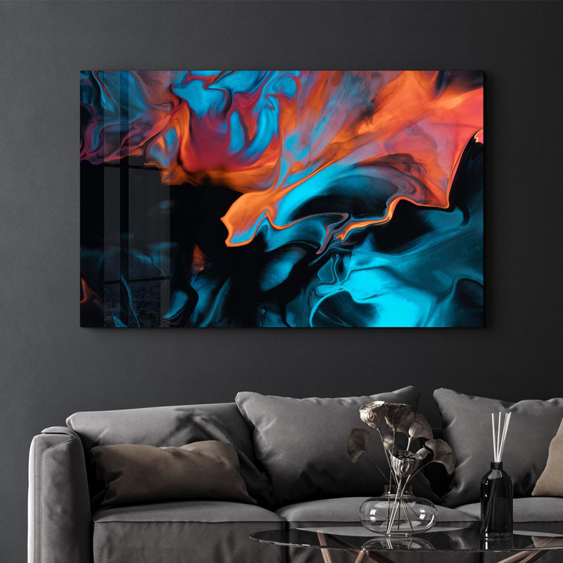 Peinture décorative en verre trempé