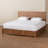 Solid Wood Platform Storage, King Bed, Ash Walnut 58.30'' H X 79.50'' W X 83.70'' L