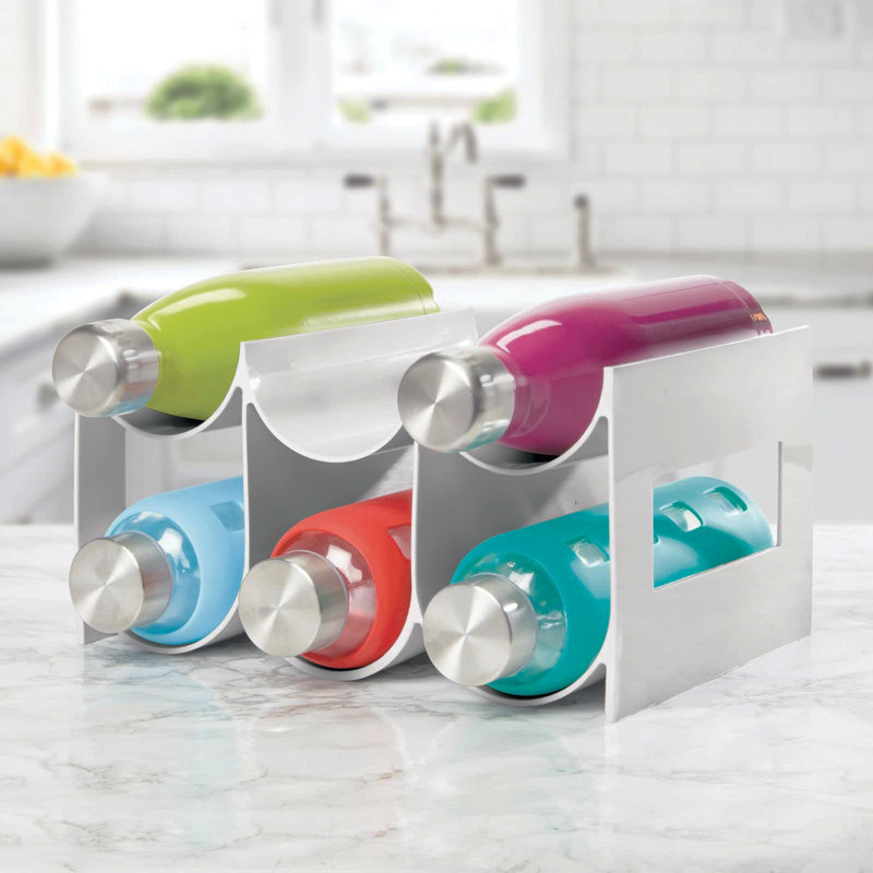 Arthenia 6 Bottle Tabletop Wine Bottle Rack, Light Grey