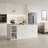 78.7'' W Kitchen Island with Trash Can Storage Cabinet