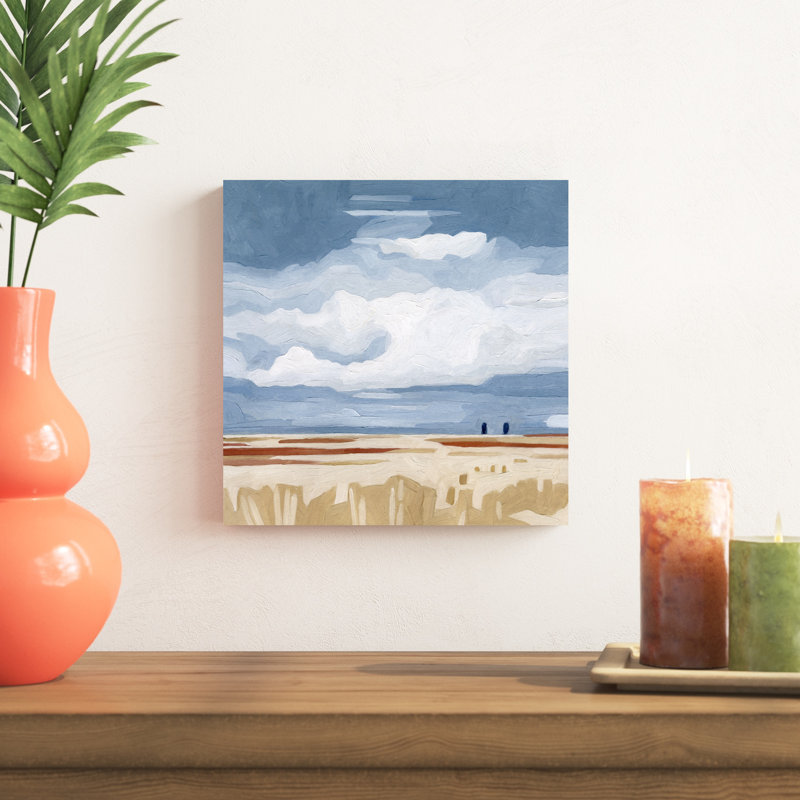 Paysage de prairie II, H 12 po x l 12 po