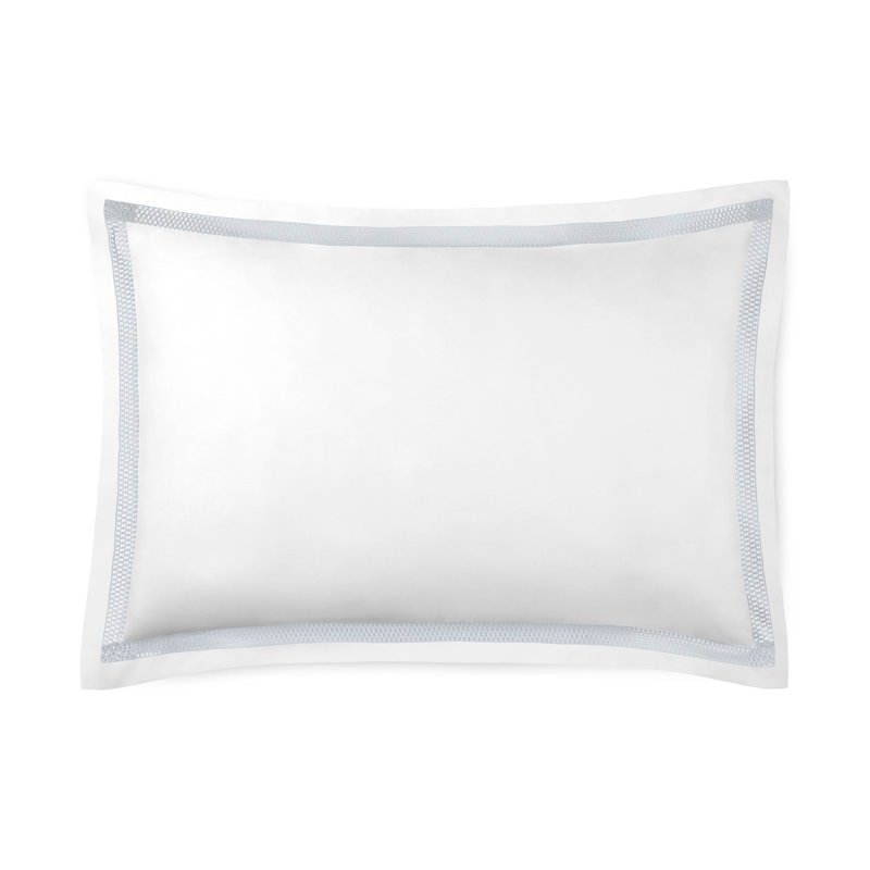 Sham Pair Sonia, King Sham, White/Ice Blue