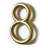 5 in. H Reflective Weather Resistant Self-Adhesive Surface Mount Floating Mount House Number-64013438-69292973