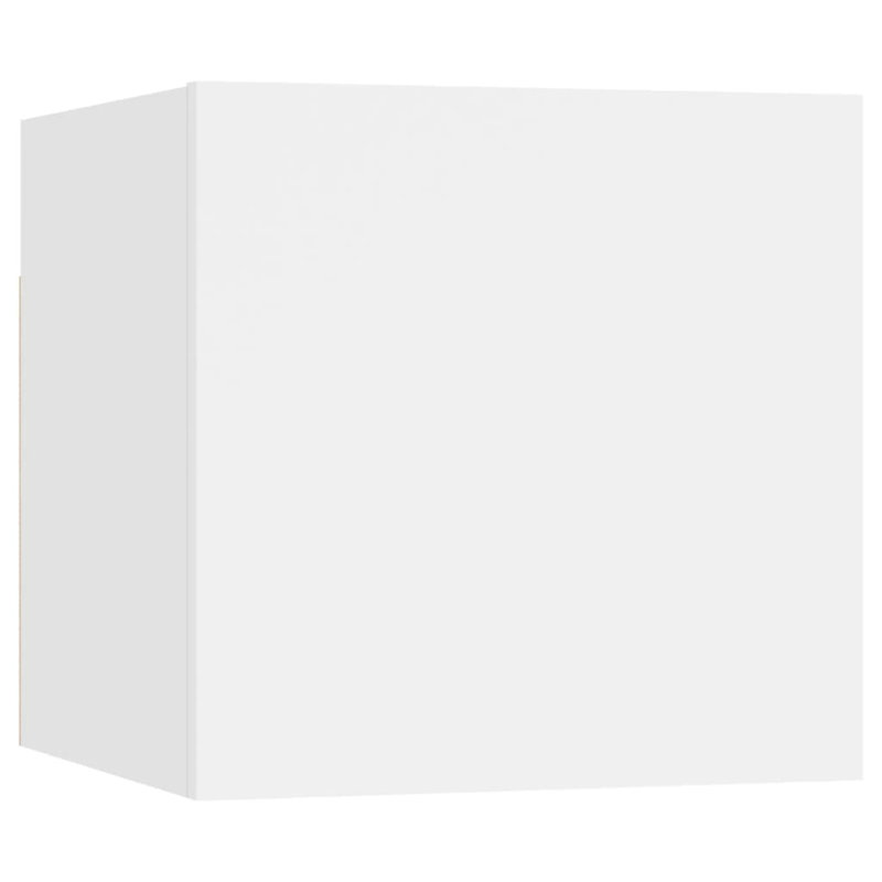 11.8'' W Particle Board / Chipboard Nightstand, White