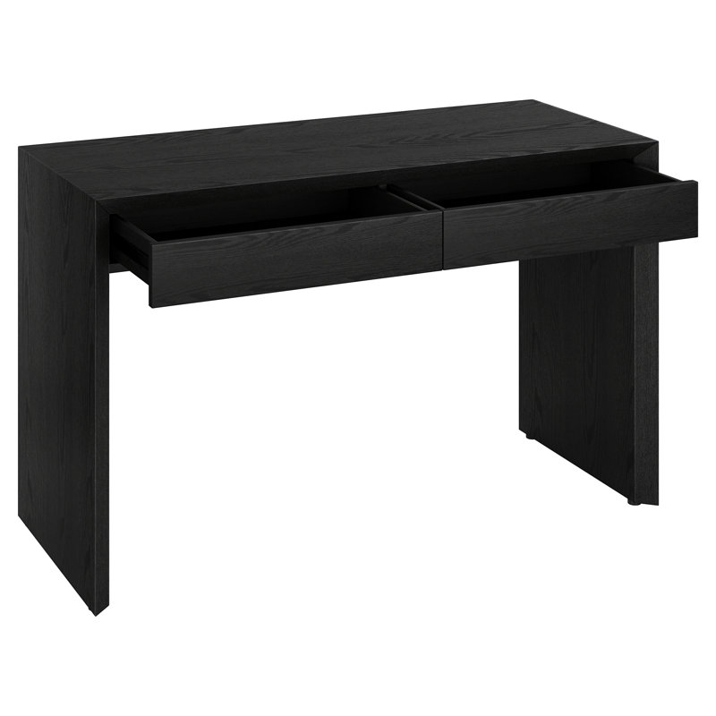 Carisha 48" Wide Rectangular Desk, Black