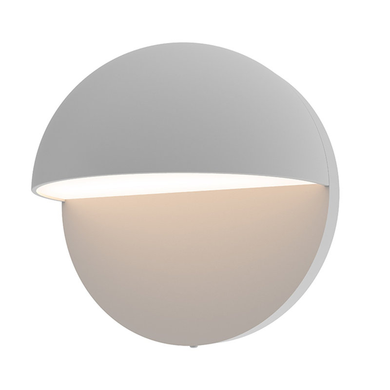 Inside-Out 1 - Light LED Flush Mounted Sconce, Textured Gray, 5" H x 5" W x 3" D