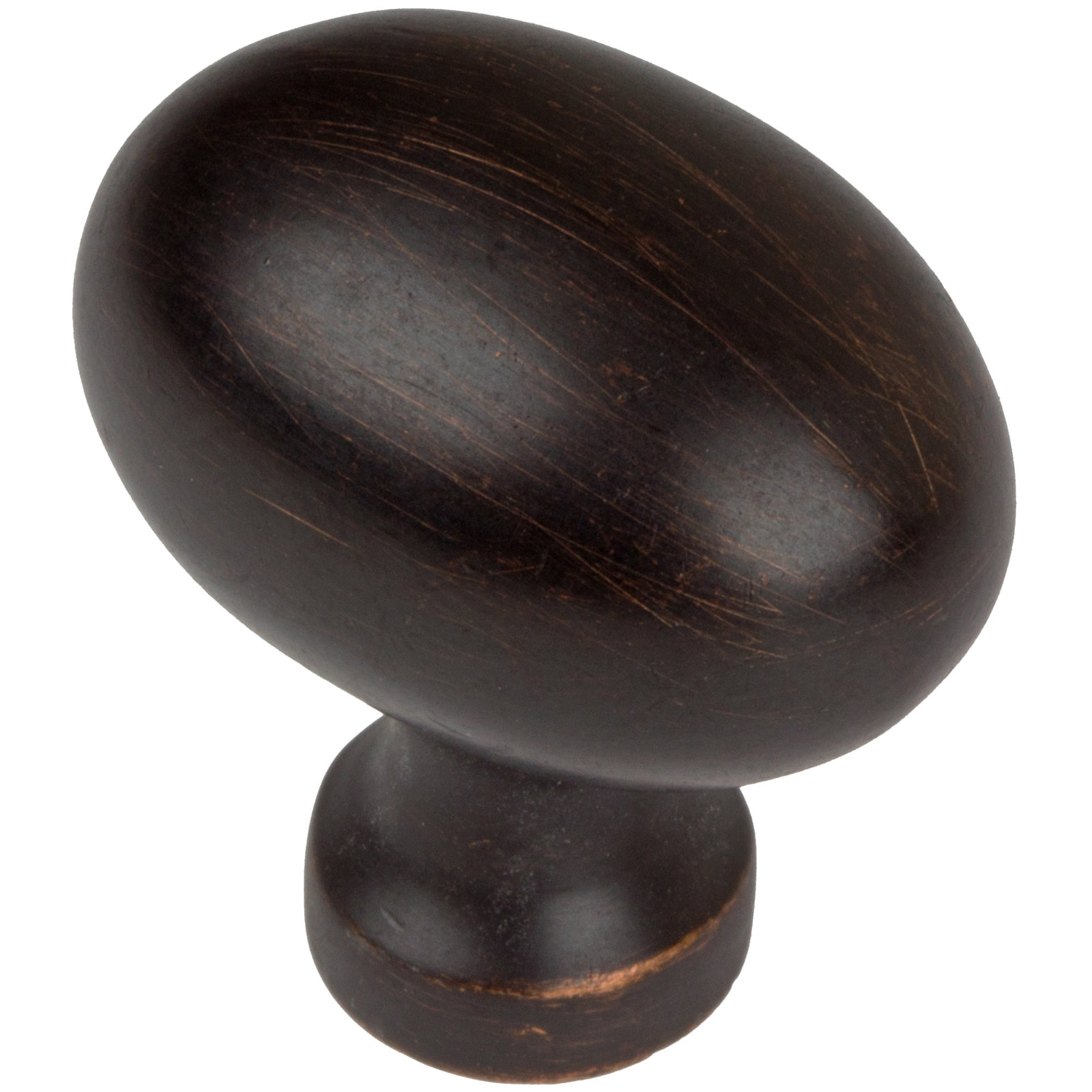 Classic 1 1/8" Length Oval Knob, Oil Rubbed Bronze