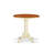 3 Piece Counter Height Dining Table Set Contains a Round Wooden Table with Pedestal and 2 Kitchen Dining Chairs, Buttermilk & Cherry-1157890556-1136093202-1280078625