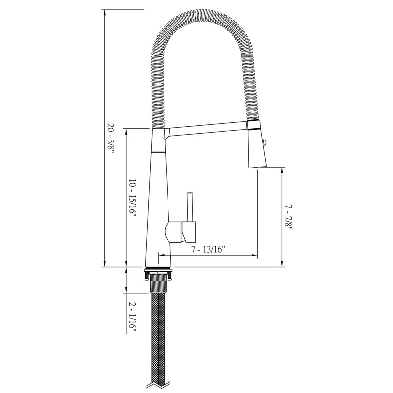 Laguna Brass Pull Down Kitchen Faucet, Stainless Steel