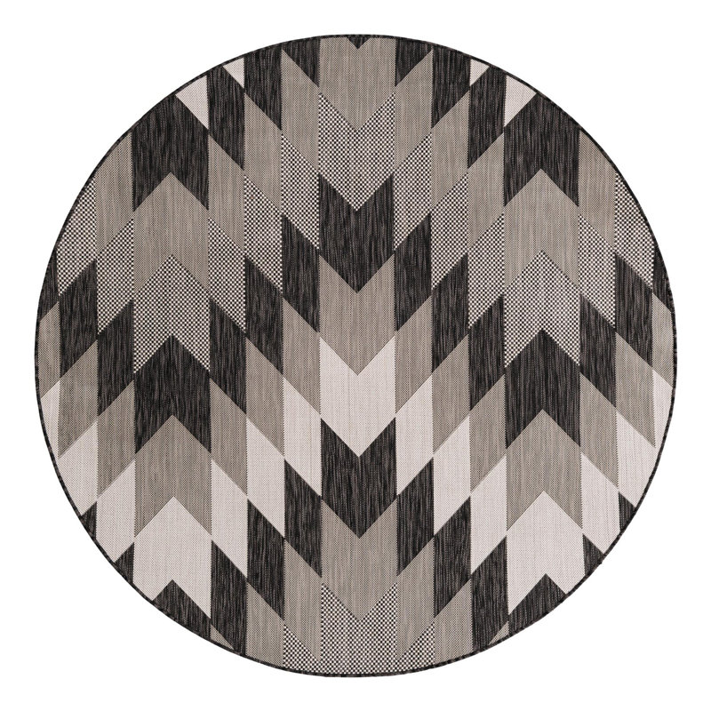 Blox Hower Indoor/Outdoor Area Rug, Round 6'1"