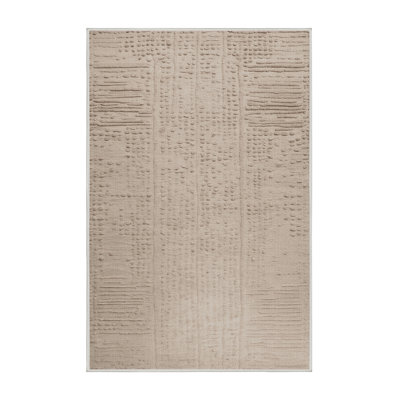 Tapis beige lavable à la machine