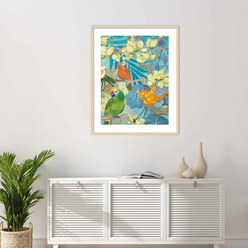 «Jaguar Jungle I» par Evelia, impression sur bois encadrée, H 41 po x l 33 po