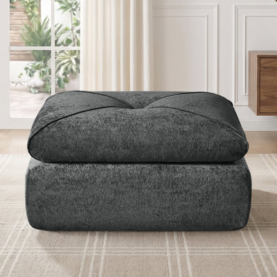 Tabouret de 43 po avec repose-pieds rembourré et désossé dans une boîte