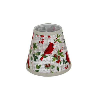 Cardinal Print Clip-on Lamp Shade