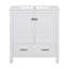 Meuble-lavabo simple autoportant de 30 po avec plateau en céramique-435693544