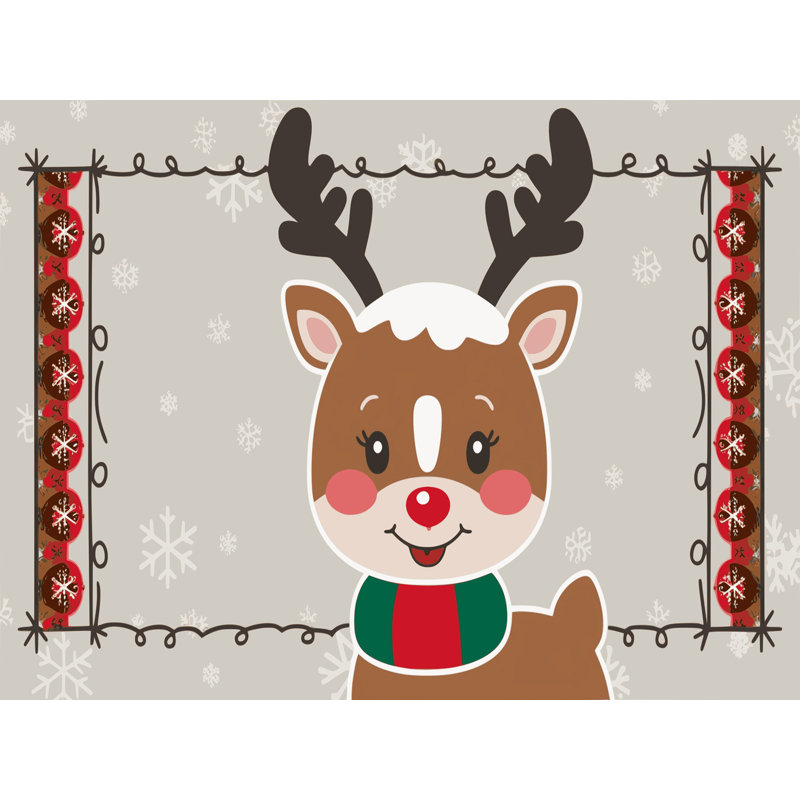 Tapis vacances de Noël The Holiday Aisle®, Rectangle 7 pi x 9 pi