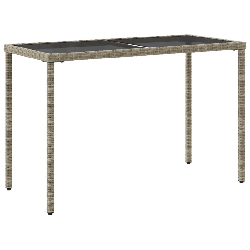Pereno Rectangular Outdoor Dining Table , 115cm cm W 54cm cm D, Light Grey