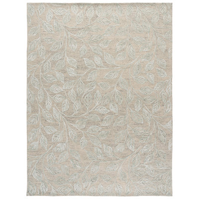 Soho 179 Hand Tufted Viscose/Wool Floral Indoor Use Only Rug in Green