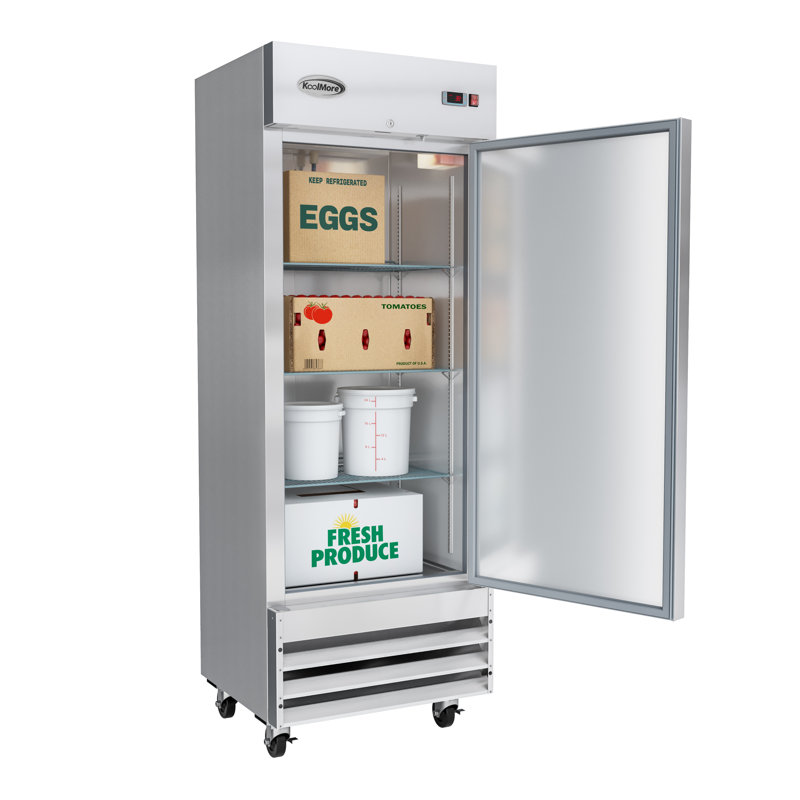 29 in. One-Door Reach-In Refrigerator - 15.5 Cu Ft. RIR-1D-SS-19C